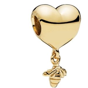 ♦️♦️ PANDORA SHINE HEART AND BEE CHARM AUTHENTIC ♦️♦️